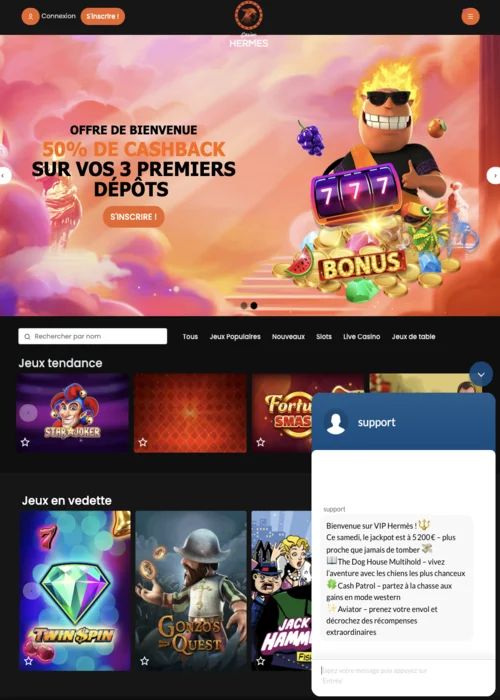 Programmes VIP Hermes Casino<